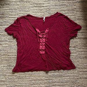 Emma and Sam Lace Up Top